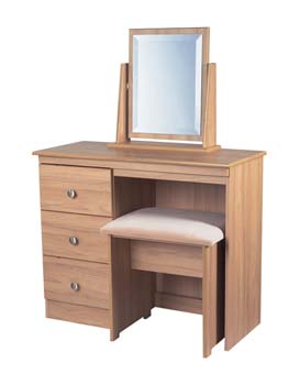 Bala Walnut 3 Drawer Dressing Table