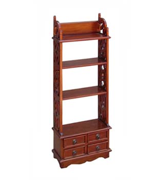 Baystones Mahogany 4 Drawer Bookcase