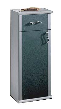 Furniture123 Billy Tall Storage Cupboard in Graphite and Aluminium