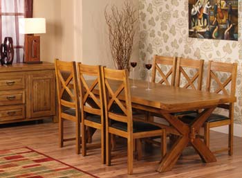 Brittany Oak Extending Dining Set