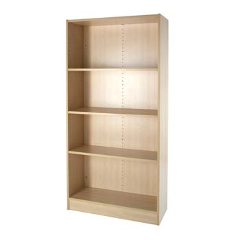 Bromley 4 Shelf Bookcase in Maple