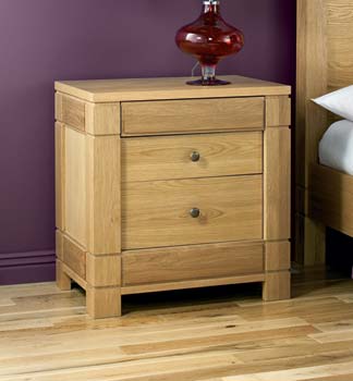 Furniture123 Brussels Oak Bedside Chest - FREE NEXT DAY