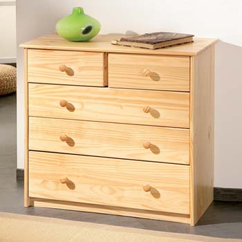 Cami Pine 3+2 Drawer Chest