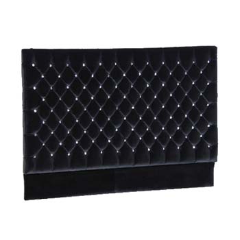 Celine Black Jewelled Kingsize Headboard