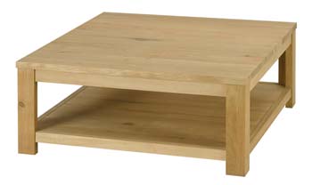 Conley Solid Oak Square Coffee Table