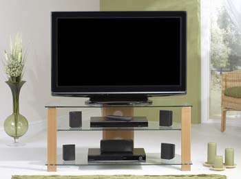 Dylan Large TV Unit in Beech DL011