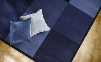 Eclipse Blue Colourblock Rug