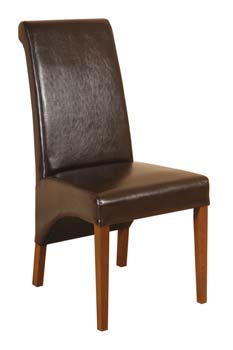 Furniture123 Georgetown Padded Leather Dining Chair