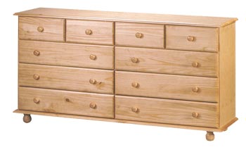 Hamilton Pine 10 Drawer Chest - FREE NEXT DAY