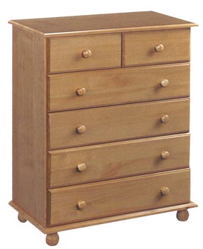 Hamilton Pine 4+2 Drawer Chest - FREE NEXT DAY