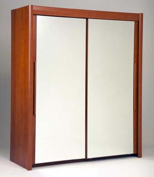 Hattan Sliding 2 Door Mirrored Wardrobe in Wild