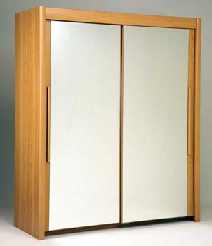 Hattan Sliding 2 Door Mirrored Wardrobe in