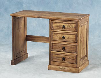 Havana Single Pedestal Dressing Table