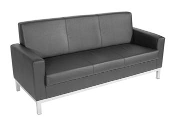 Helsinki 504 Leather Faced Reception Sofa