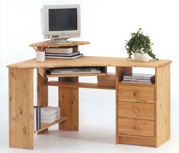 Furniture123 Herkules Single Pedestal Corner Workstation