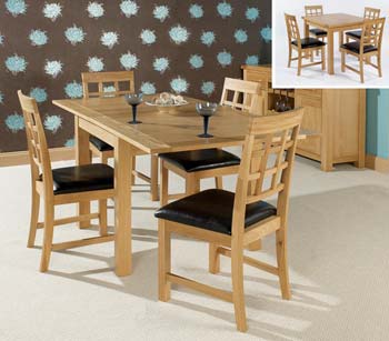 Hugo Oak Extending Dining Set