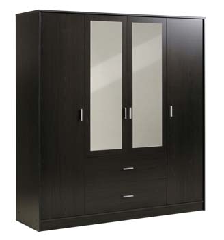 Furniture123 Inigo 4 Door Wardrobe in Wenge