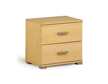 Furniture123 Inigo Bedside Chest in Light Beech