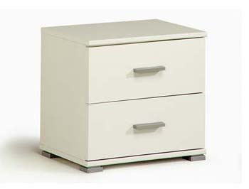 Furniture123 Inigo Bedside Chest in White