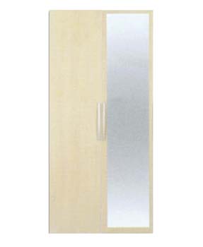 Jay 2 Door Mirrored Wardrobe in Birch