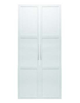 Jay 2 Door Panelled Wardrobe in White