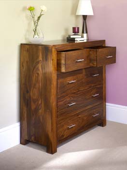 Laguna Sheesham 3+2 Drawer Chest