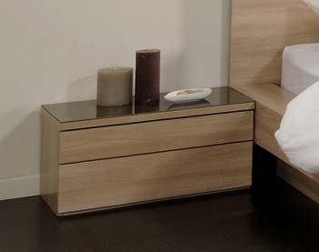 Furniture123 Lilka 2 Drawer Bedside Chest