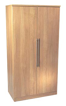 Furniture123 Loxley Oak Wide 2 Door Wardrobe