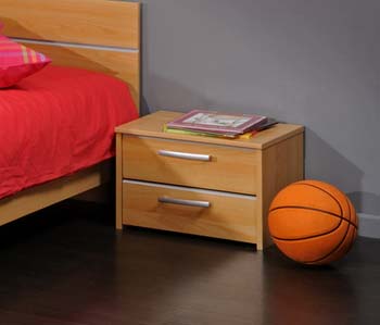 Lucas Teens 2 Drawer Bedside Table