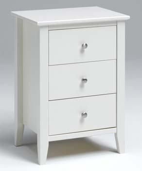 Furniture123 Luverne White Bedside Chest