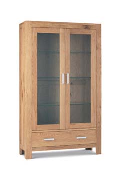 Furniture123 Lyon Oak Display Cabinet