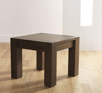 Lyon Walnut Square Lamp Table