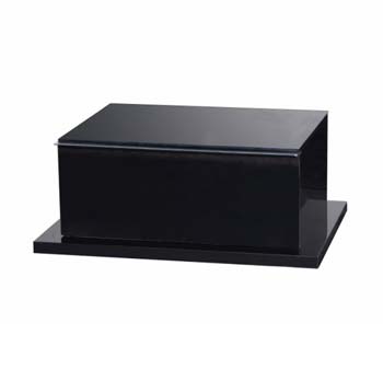 Furniture123 Marina Black Bedside Table