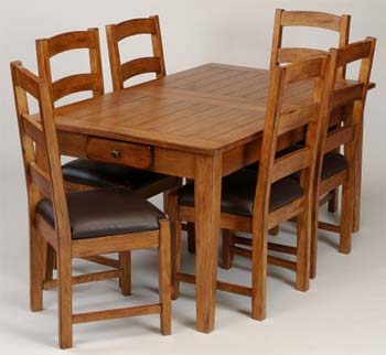 Maryland Oak Extending Dining Set