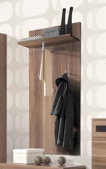 Mataro Coat Rack with Shelf in Walnut