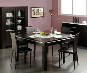 Matrix Square Dining Table in Wenge