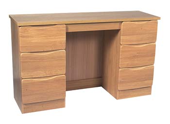 Naples Oak 6 Drawer Dressing Table