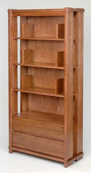 Furniture123 Nexus Bookcase in Chestnut