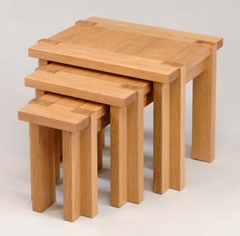 Nexus Nest Of Tables In Light Oak