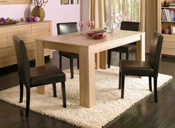 Nola Dining Table in Bruges Oak