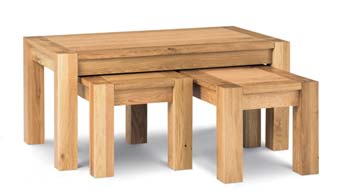 Nyon Oak Nest of Coffee Tables