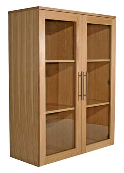 Oakes Wide Glazed Bookcase