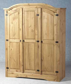 Original Corona Pine 3 Door Wardrobe