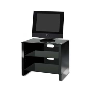 Orion 3 Shelf TV and Hi-fi Unit in Ebony Gloss -