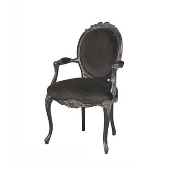 Panther Black Armchair