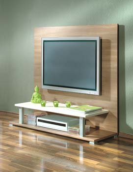 Plasma TV Stand 390 in Walnut Royal