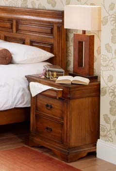 Romano Bedside Table in Antique Oak