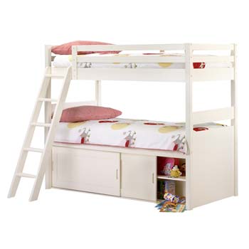 Rosie Pine Bunk Bed in White