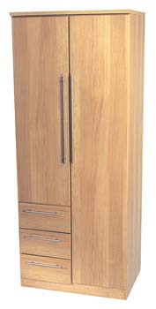 Sherwood Oak 2 Door Combi Wardrobe