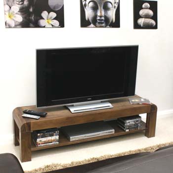 Shyra Solid Walnut Widescreen TV Unit